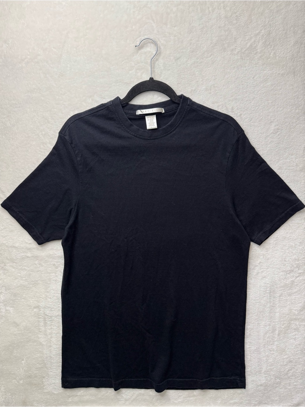 Perry Ellis - Solid Black Crewneck Tee 55% Cotton